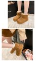 Snow Boots Women's Fur Integrated Fleece Thickened Bread Shoes Warm Cotton Shoes Women_vogvips.com