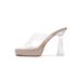 111- 3 Waterproof Transparent Cross-Strap High-Heel For Women, New Fashion Open-Toe Square-Toed Crystal Sandals_vogvips.com