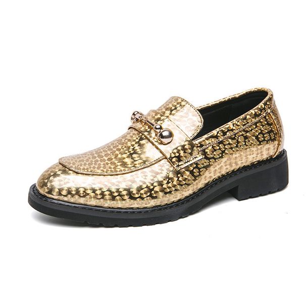 Large British Patent Leather Smooth Pointed Toe Men's Shoes Size 38-46 New Height-Increasing Loafers For Men_vogvips.com
