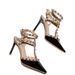 Rivet Nude For Women, Thin Heel, 2025 Summer New Style, Pointed Toe, Versatile, Sexy, Airy High Heels_vogvips.com