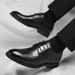 Men's Genuine Leather Brogue Dress Shoes Formal Business Oxfords_vogvips.com