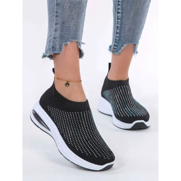 Spring New Women's Fashionable Breathable Lightweight Non Slip Wear Resistant Casual Sports Flat Shoes_vogvips.com