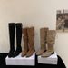 Super Legs~ Lace-Up Chunky Ruched Slouch For Women With Square Toe And High Heel Over-the-Knee Long Boots_vogvips.com