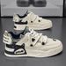 Summer New Breathable White Men's Versatile Thick Soled Sports And Leisure Board Trendy Shoes_vogvips.com
