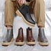 Men's Chelsea Boots Genuine Leather Slip-On Ankle Boots With Hidden Height Increase, Winter Lined Casual Shoes For Big Size_vogvips.com