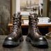 European Warm Series New Fleece-Lined British Style High-Top Leather Men's Martin Mid-Top Work Boots, Trendy Motorcycle Boots_vogvips.com