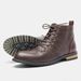 European Warm Series American Style Martin Large Size Fashion Single Wooden Heel Height Increasing Men's Ankle Short Boots_vogvips.com