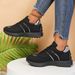 New Large-size Women's Cross-border Sales, Breathable Leather Sneakers, Korean-style Thick-soled Casual Soft-soled_vogvips.com