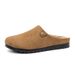 Spring And Summer New Polyurethane Breathable Fashion Closed-toe Slippers With Soft Soles, Non-slip Lazy Shoes, -style Women's Soft-soled Non-slip Shoes_vogvips.com