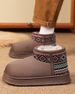 Wearing Cotton Shoes Outside In The Snow, Couple Snow Boots, Winter Outdoor High Top Fur Integrated Warm Cotton Boots For Men_vogvips.com