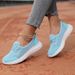 2024 Spring Cross-Border Large Size Slip-On Lazy Casual Women's Mom Low-Cut Flat Walking Shoes_vogvips.com