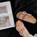 Women's Shoes Grape Mom Studiolee Summer New Flat Bottom With Square Buckle Thick Bottom Beach Sandals For Women Ins_vogvips.com
