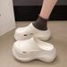 Women's Super High Heel Platform Slippers 8.0 Closed Toe Summer Wear Non-Slip Height Increasing New High-End Beach Clogs_vogvips.com