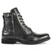 Men’s Shoes Knight Series Polished Two Tone Side Zipper Plus Size Knight Boots Mens Leather Boots_vogvips.com