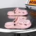 Men's Stylish Beach Sandals Cross Border Popular Versatile Clogs with Thick Soles Breathable EVA Soft Soles And Closed Toe_vogvips.com