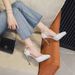 25 Year New Pointed Slender High Heel Waterproof Platform With Hollow Package, Gold Powder Surface, Back Strap, Pearl_vogvips.com