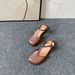 2025 Melissa Summer New Square Head Roman Flat Sandals Casual Beach Jelly Shoes Hollow Out_vogvips.com