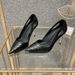 Fashionable Korean Style Women's High Heels Shallow Mouth Pointed Toe Stiletto Shoes Autumn For Women_vogvips.com