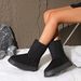 2024 New Autumn Winter Fleece Lined Thickened Women's Warm Snow Cotton Shoes Versatile Casual Mid-Calf Boots_vogvips.com