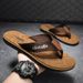 Summer New Herringbone Slippers Anti Slip Outer Wear EVA Beach Casual Sandals Men's_vogvips.com