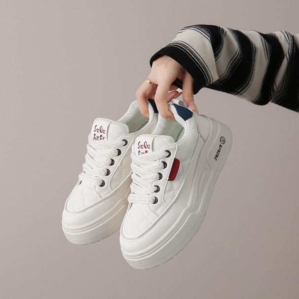 Little White Shoes Children Girls Students Leisure Sports Versatile Board Shoes Street Shooting_vogvips.com