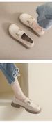 Platform Loafers Women's Retro British Style One-pedal Soft-soled Small Leather Shoes Large Size Women's Shoes_vogvips.com