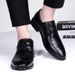 Embossed Grid Men's Shoes Casual Leather Shoes, Formal Leather Shoes Inner Height Increase Men's Shoes_vogvips.com