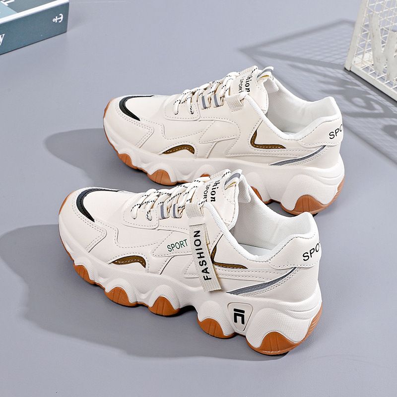 2025 Spring New Breathable Dad Children's Korean Edition Sports Ins Thick Soled Student Running Women's Shoes 508_vogvips.com