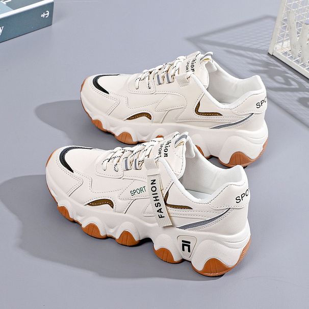 2025 Spring New Breathable Dad Children's Korean Edition Sports Ins Thick Soled Student Running Women's Shoes 508_vogvips.com