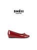 Small Size 313233 New Style Hidden Heel Super Soft Square Toe Bow Commuter Ballet Shoes Flats Women's High Heels_vogvips.com