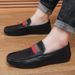 New fashion men's shoes all match men's comfortable soft soles a slip-on driving casual leather shoes_vogvips.com