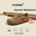 Waterproof Women's Flat Shoes Soft Sole Cowhide Loafers New Autumn Winter 3cm New_vogvips.com