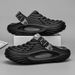 2025 New Fashion Clogs Men Beach Sandals Dual-use Massage Comfortable Thick Sole Male Summer Stylish Slippers Non-slip 36-45_vogvips.com