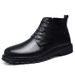 Warm Martin Boots Sewn Thread Shoes Men's Medium Top Cotton Warm Top Snow Boots_vogvips.com