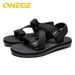 A Pair Of Men's Breathable Simple Summer Sandals, Wear-Resistant, Beach Shoes, Non-Slip Outdoor Anti-Odor Slippers,_vogvips.com