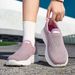Couple's Walking Shoes, Men's Breathable Fly-knit Slip-on Sneakers, Women's Soft-soled Lightweight Casual Shoes_vogvips.com