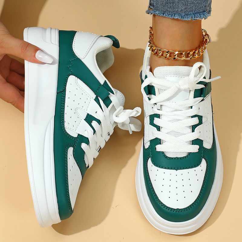 Couple's Thick Soled Skateboard Breathable, Lightweight, Casual Sports Student Outdoor Versatile Trendy S, Women's_vogvips.com