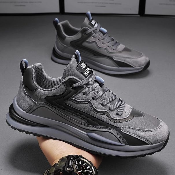 Men's Waterproof Work Shoes Slip Resistant Trendy Dad Casual Sports Construction Sites Trade Shoes_vogvips.com