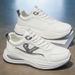 Men's New Summer Breathable Leather Sneakers, Trendy Versatile Soft-soled Non-slip Casual Dad Shoes_vogvips.com