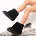 2025 Autumn/Winter Boxi New Thick Bottom Round Head Hairy Pant Leg Short And Popular Caual Veratile Women' Snow_vogvips.com