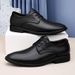 Men's Casual Leather Shoes Dress Style Thick Root Work Men's Shoes Men's_vogvips.com