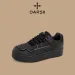 DARSII Fashion Thick Soled Casual Sneakers Skate Shoes Versatile Campus Style Anti Slip Wear Resistant Height Increasing_vogvips.com