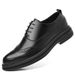 Euro Step Men's Brogue Business Casual Spring Autumn Leather Groomsmen Formal Shoes_vogvips.com