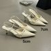 2026 Summer New Arrival: Unique Design Trendy Pointed-Toe Shallow Backless Stiletto High Heels Versatile Closed-Toe_vogvips.com