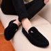 Euro Step Korean Style Trendy Men's Casual Low-top Canvas Slip-on Loafers Driving Shoes Non-slip Simple_vogvips.com