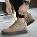 Large Size Men's Board Shoes, Height Increase Within The Size Cm British Style Platform Casual Shoes, Sports Small Leather Shoes_vogvips.com