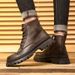 European Warm Series 2025 New Outdoor Martin Leather High-top Men's Work Motorcycle Boots British Style Oxford Sole_vogvips.com