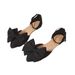2025 Autumn New Bowknot Flat Large Size Pointed Toe Export Cross-Border European And American Style Fabric Slimming_vogvips.com