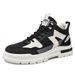Autumn Mid-Top Sports Leather Patchwork Thick-Soled Work Martin Boots Fashion Versatile Trendy Men's Shoes_vogvips.com