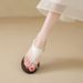 French-style Fashion Toe-loop Sandals For Women, New Spring Versatile And Beautiful Design, Perfect To Pair With Skirts,_vogvips.com